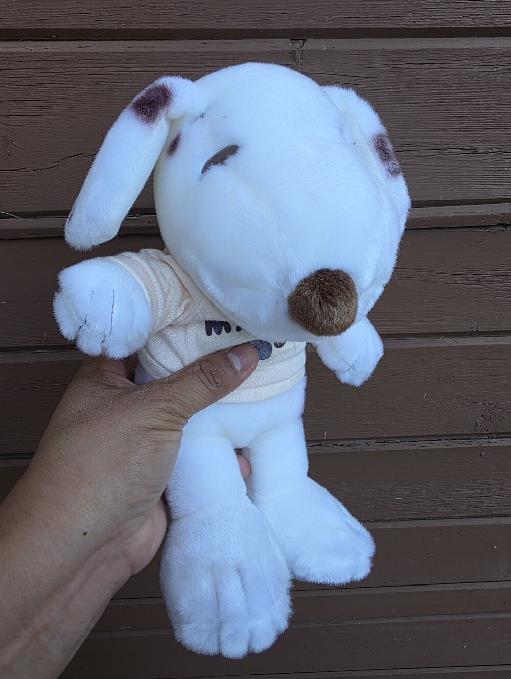 Peanuts Marbles Dog Plush SNOOPY Brother Brown Spots Cedar Fair